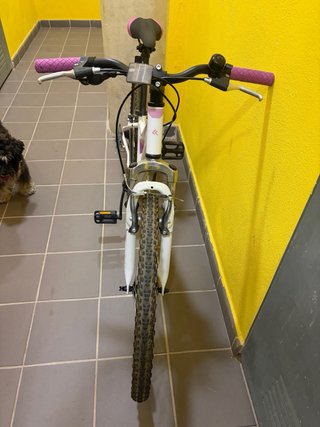 Bicicleta Kross Blanca y Morada
