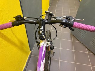 Bicicleta Kross Blanca y Morada