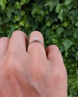 Anillo Solitario Edenly Oro 18k Diamante