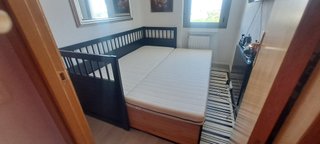 Cama Diván Ikea Negra con Cajones