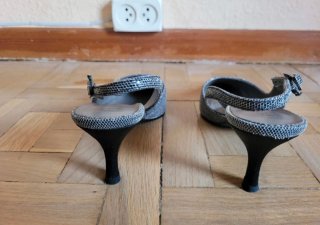 Zapatos de fiesta plateados Menbur Talla 38