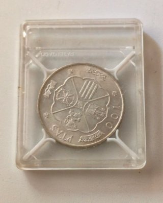 100 Pesetas España 1966 Plata con Cápsula