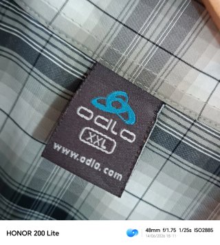 Camisa a cuadros Odlo manga corta