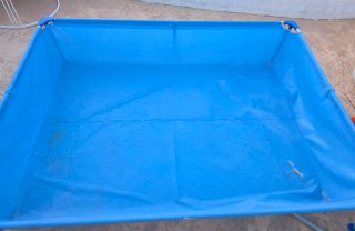 Piscina Infantil Azul  Tobogán naranja