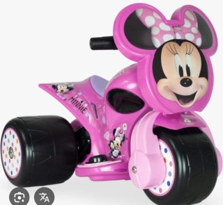 Moto Eléctrica Minnie Mouse Rosa