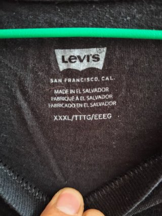 Camiseta Levi's Miami Talla XXXL Negra