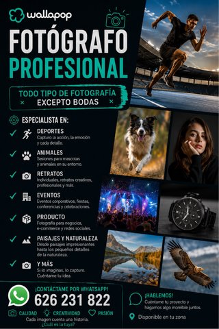 FOTÓGRAFO PROFESIONAL