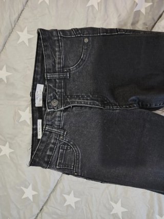 Vaqueros skinny negros talla S