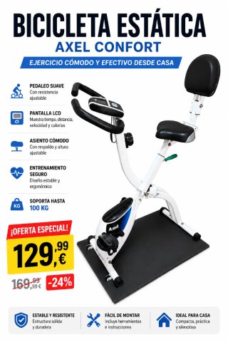 Bicicleta Estática Plegable Axel