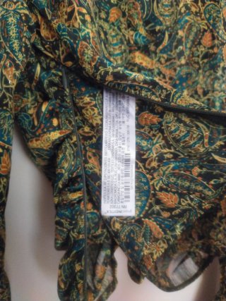 Blusa Zara Boho Estampada