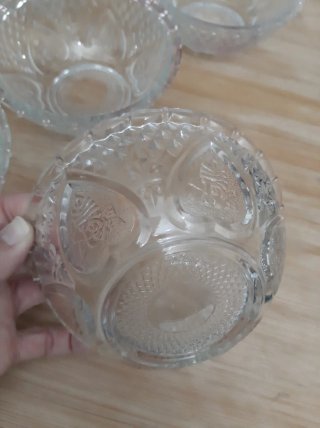 Conjunto 6 Tigelas Vidro Texturizadas
