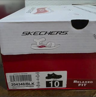 Sandalias Skechers Arch Fit Negras. TALLA 44