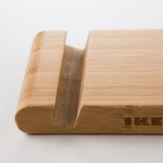 Soporte móvil/tableta bambú IKEA