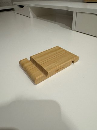 Soporte móvil/tableta bambú IKEA