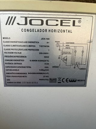 Congelador Horizontal Jocel