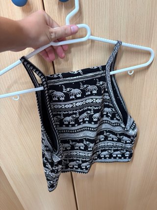 Top H&M estampado elefantes XS