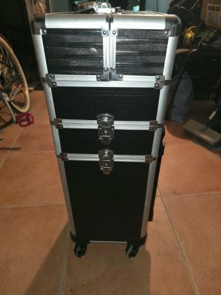 Maleta maquillaje profesional con ruedas