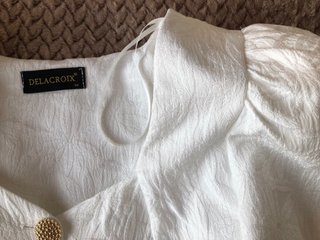 Conjunto dos piezas ceremonia mujer blanco