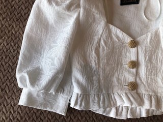 Conjunto dos piezas ceremonia mujer blanco
