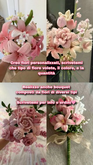 Fiori personalizzati fatti a mano