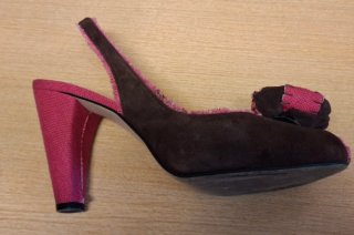 Zapatos de tacón Corium marrones y rosas