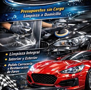 Limpieza de coche a domicilio!