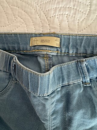 Pantalón elástico azul