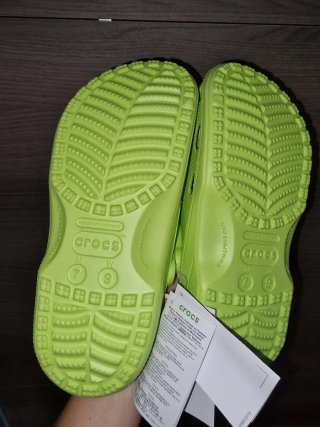 Crocs Verdes con Adornos, 39-40