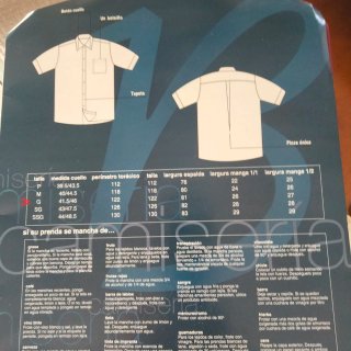 Camisa Visto Bueno manga corta burdeos Talla G