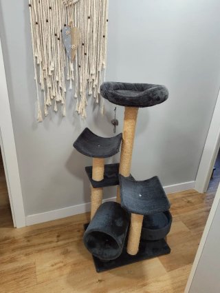Rascador Árbol Gato Fleece y Sisal