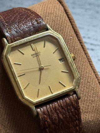 SEIKO Quartz 'Tank' Dorado (Ref. 6532-5150)