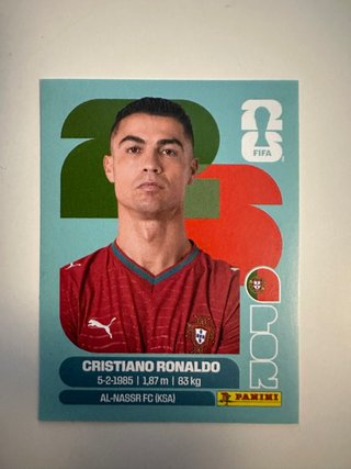 Cromo Cristiano Ronaldo Panini FIFA 2026