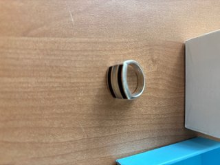 Anillo Plata 925 Negro y Blanco