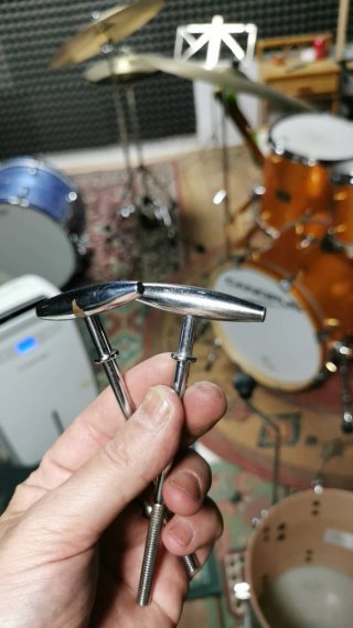 2 T-rods Gretsch para bombo