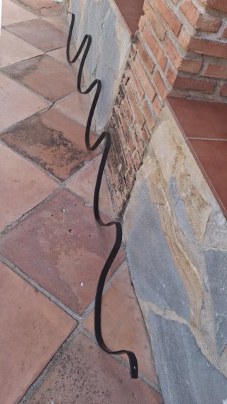 Soporte Hierro 5 Plantas Pared Antiguo 2'21cm