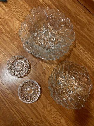 Centro de mesa cristal diseño floral
