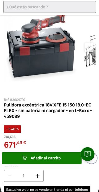 Pulidora FLEX XFE 15 150 18.0-EC Set
