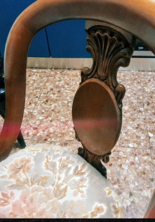 6 Sillas comedor madera maciza tapizadas