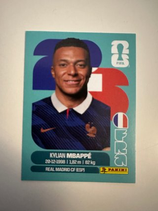 Cromo Panini Kylian Mbappé FIFA 2026