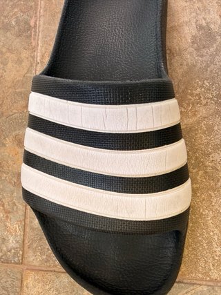 Ciabatte Adidas per bambini nere e bianche