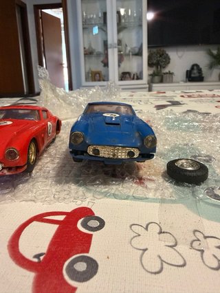 Coche Scalextric Rojo y Azul