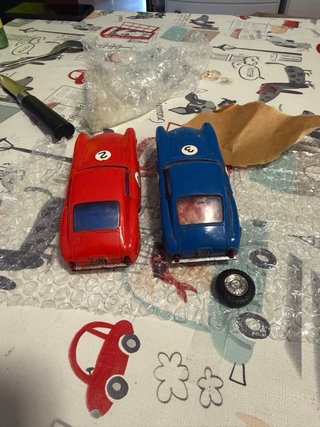 Coche Scalextric Rojo y Azul