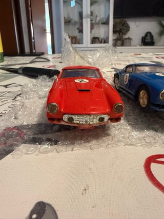 Coche Scalextric Rojo y Azul