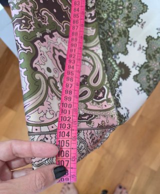 Pantalón Zara Patchwork Palazzo Fluido