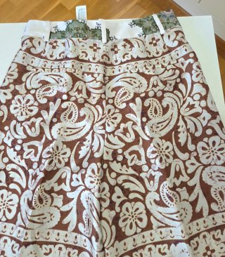 Pantalón Zara Patchwork Palazzo Fluido