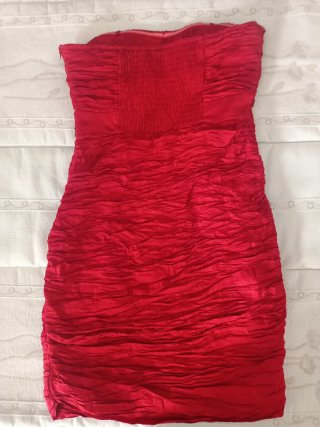 Vestido fiesta rojo elegante