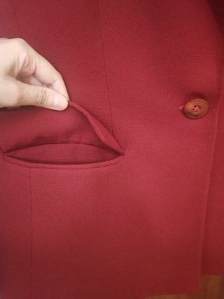 Chaqueta de vestir Carfi roja T44