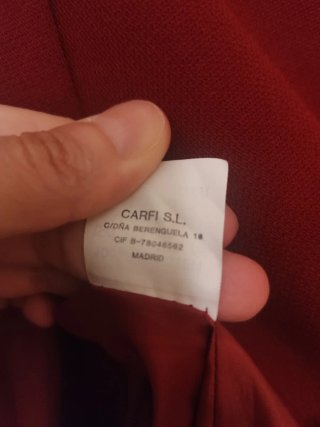 Chaqueta de vestir Carfi roja T44