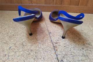 Zapatos fiesta Pilar Burgos Talla 38 Morados