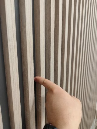 Cabecero Palillería real 135/150 cm con hueco led